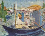 Edouard Manet Claude Monet in seinem Atelier Germany oil painting artist